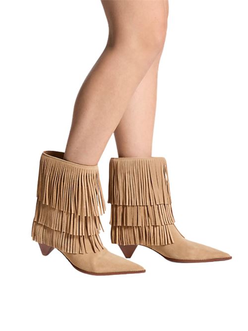 Stivaletti in pelle scamosciata con frange Michael Kors | 40F5JYME6S297